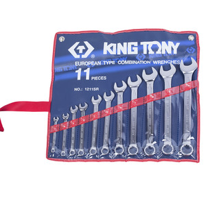 Набор комбинированных ключей, 1/4"-15/16", 11 предметов KING TONY 1211SR, фото 1