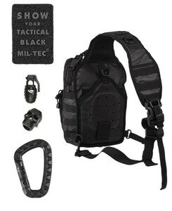 Рюкзак на одной лямке Tactical SM Mil-Tec, цвет Black, фото 2
