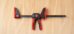 Струбцина Bessey EZ360 пистолетного типа, 1.4кН, 150 мм x 80 мм, распор 195 - 315 мм, с вращающейся на 360° рукояткой, BE-EZ360-15, фото 7