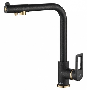 Смеситель для кухни ZORG Steel Hammer (SH 572 BLACK BR) Бронза Металл Черный, фото 1
