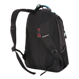 Рюкзак Swissgear, черный/бирюзовый, 32x15x46 см, 22 л, фото 2