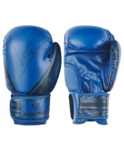 Перчатки боксерские Insane ODIN, ПУ, синий, 8 oz