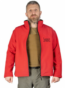 Куртка Lucky John SOFTSHELL 04 (красный  р.XL), фото 5
