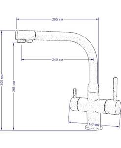 Смеситель для кухни SEAMAN Barcelone (SSL-5383-NM) Чёрный Матовый, фото 2