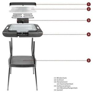 Гриль Clatronic BQS 3508 schwarz, фото 4