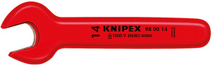 Ключ гаечный рожковый VDE, 13 мм, длина 130 мм, диэлектрический KNIPEX KN-980013