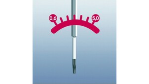 Индикатор крутящего момента WERA , TX 15 x 3.0 Нм, фиксированный момент 300 TX TORX, фото 2