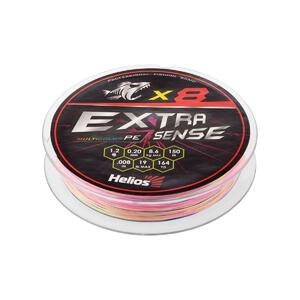 Шнур Extrasense X8 PE Multicolor 150m 1.2/19LB 0.20mm (HS-ES-X8-1.2/19LB) Helios