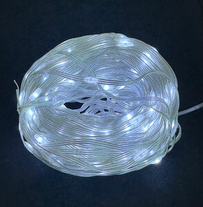 Инновационная водонепроницаемая LED-гирлянда ЛАМПОВО "Звёздный путь" холодный белый, 400 ламп, 52 метра (TYL-36-SB+220-CWL400-52), фото 3