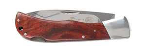 Нож Stinger, 104 мм, рукоять: сталь/дерево, серебр.-корич., картонная коробка, фото 2