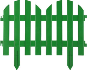Декоративный забор GRINDA Палисадник 28х300 см, зеленый 422205-G, фото 1