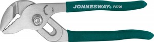 JONNESWAY P2706 Клещи переставные с трубным захватом и ПВХ рукоятками, 160 мм, 0-20 мм, фото 1