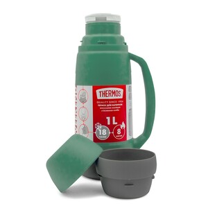 Термос THERMOS WEEKEND 36 Series Green со стеклянной колбой 1л (зеленый), фото 2