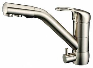 Смеситель для кухни ZORG Granit (ZR 400 KF-12 NICKEL) Никель, фото 1