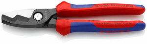 Кабелерез с двойными режущими кромками, Ø 20 мм (70 мм²), длина 200 мм, фосфатированный, 2-комп ручки, SB KNIPEX KN-9512200SB