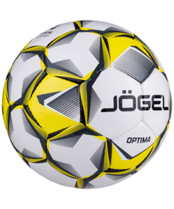 Мяч футзальный Jögel Optima №4, белый/черный/желтый, фото 2