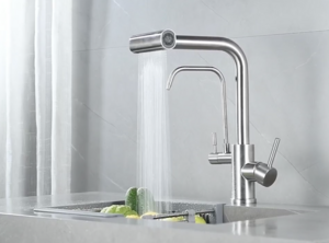 Смеситель для кухни ZORG Steel Hammer (SH 091 INOX) Сталь Нержавеющая, фото 3