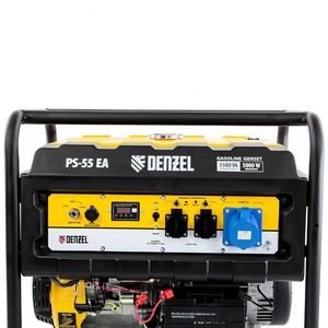 Генератор бензиновый PS 55 EA, 5.5 кВт, 230 В, 25 л, коннектор автоматики, электростартер Denzel, фото 4