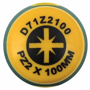 JONNESWAY D71Z2100 Отвертка стержневая POZIDRIV® ANTI-SLIP GRIP, PZ2x100, фото 2