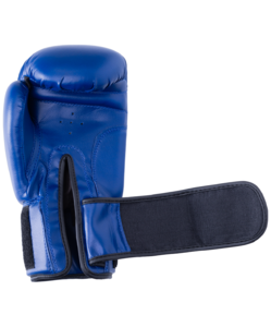 Перчатки боксерские BoyBo Basic, 10 oz, к/з, синий, фото 4