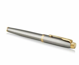 Parker IM Core - Brushed Metal GT, ручка-роллер, F, BL, фото 3