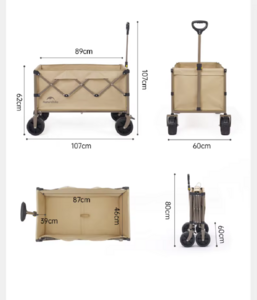 Тележка туристическая Naturehike Light 107х60х80 см, 250 л, коричневая CNK2350JJ012-LBRP, фото 5