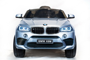 Детский автомобиль Toyland BMW X6M mini Серебро, фото 8