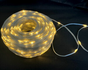 Инновационная водонепроницаемая LED-гирлянда ЛАМПОВА "Звёздный путь" теплый белый, 800 ламп, 102 метра (TYL-33-SB+220-WWL800-102), фото 4