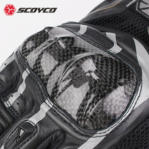 Перчатки кожаные Scoyco MC109 (Carbon) Black XL, фото 3