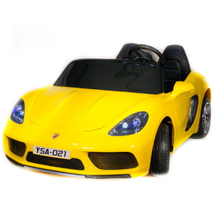 Детский автомобиль Toyland Porsche Cayman YSA021-24V (180 W) Желтый, фото 1