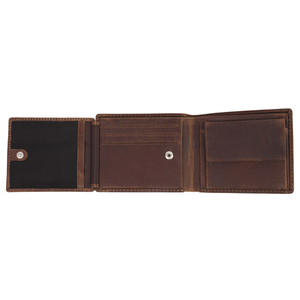 Бумажник Klondike Yukon, коричневый, 10,5х2,5х9 см, фото 3