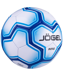 Мяч футбольный Jögel Intro №5, белый/синий, фото 2