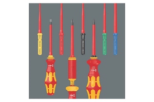 Набор насадок с динамометрической и обычной отвёртками-битодержателями, WERA  WE-006609, 16 пр. Kraftform Kompakt VDE 16 Torque 1,2-3,0 Nm extra slim 1 Tool Finder, фото 2