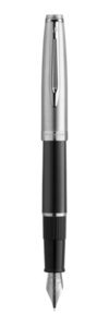 Waterman Embleme - Black CT, ручка перьевая, F, фото 2