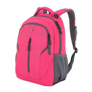 Рюкзак Wenger, розовый/серый, со светоотражающими элементами, 32x15x45 см, 22 л, фото 1