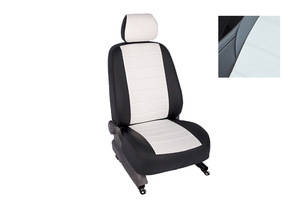 Чехлы из экокожи Seintex  для Mitsubishi ASX 2010-н.в. белый, фото 1