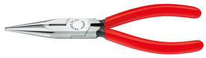 Длинногубцы с режущими кромками, 160 мм, фосфатированные, обливные ручки KNIPEX KN-2501160, фото 1
