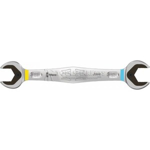 Ключ  WERA гаечный рожковый двусторонний, 22 x 24 x 260 мм, угол возврата 30°, фиксирующая металлическая пластина 6002 Joker, фото 3