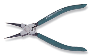 JONNESWAY AG010002 Щипцы прямые для стопорных колец с ПВХ рукоятками, сжим, 180 мм, 12-65 мм