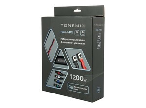 Набор проводов для подключения 4х кан. усилителя, Tonemix PAC-F4CU, 4Ga, МЕДЬ, фото 2