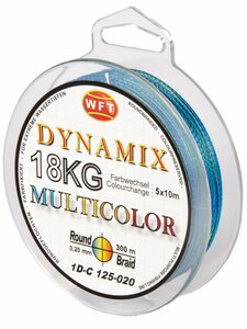 Шнур плетёный WFT KG ROUND DYNAMIX Multicolor 300/020, фото 1