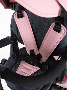 Велосипед коляска трехколесный с ручкой, Tech Team Luxury music розовый 2026, фото 10