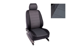 Чехлы из экокожи Seintex для Hyundai Solaris Hatchback 2010-2017 серый, фото 1