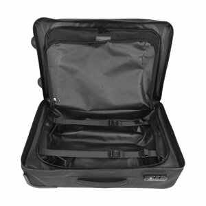 Сумка - рюкзак, дорожная влагозащитная, на колесах Stream Trail Trolley Duffle Kaga BK/Gold ST-026668, фото 4