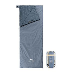 Ультралёгкий спальный мешок Naturehike тип конверт LW180 лето голубой Size M, молния слева, 6927595777947L, фото 1