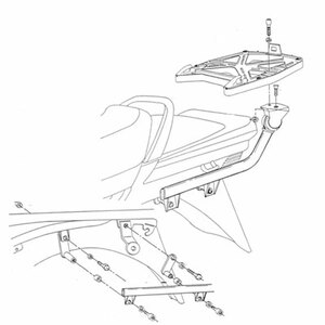 Крепеж центрального кофра GIVI Yamaha FJ1100/FJ1200 (87- 99), фото 1