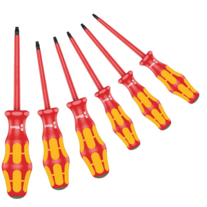 Набор диэлектрических отвёрток WERA, 6 пр., TX 8-9-10-15-20-25 167 i/6 TORX VDE, фото 3