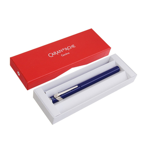 Carandache Office 849 Classic - Matte Navy Blue, перьевая ручка, F, подарочная коробка, фото 3