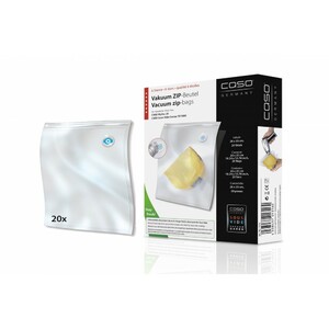 Пакеты ЗИП для вакуумного упаковщика CASO VACU ZIP 26*35, 150мкм, 20шт, фото 1