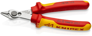 Electronic Super Knips Бокорезы прецизионные VDE, нерж., 125 мм, 2-комп диэлектрические ручки KNIPEX KN-7806125, фото 1